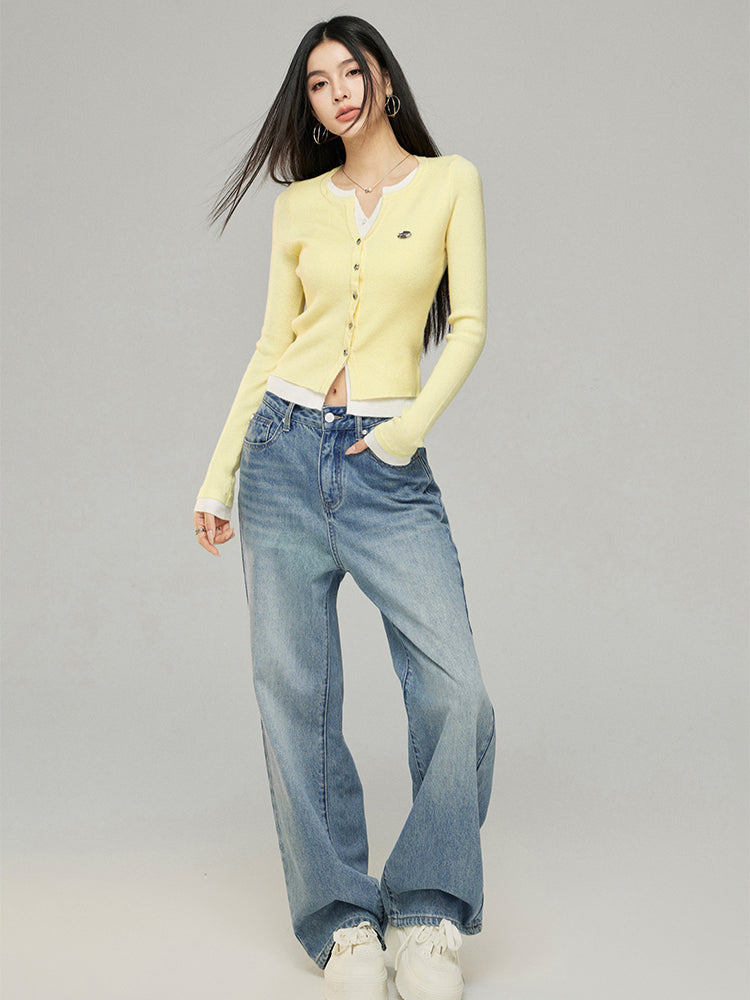 Color-blocked Knit Top - CHINASQUAD