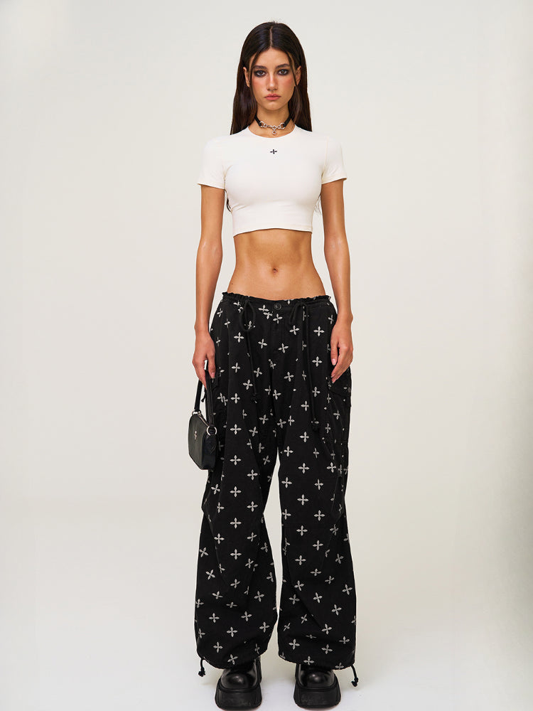 All-Over Print Tie-Dye Sports Paratrooper Pants - CHINASQUAD
