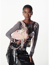 Contrast Star Heart Braided Bag - hanging Necklace - CHINASQUAD