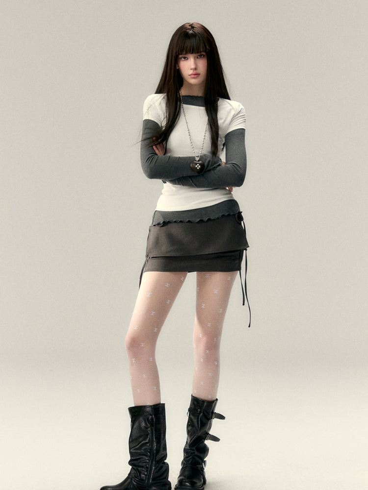 Embroidered Letter Short-Sleeve T-shirt - CHINASQUAD