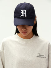 Retro R Embroidered Curved Brim Baseball Cap - CHINASQUAD