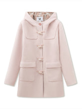 (Final Sale) Pink Plaid Horn-buttoned Coat - CHINASQUAD