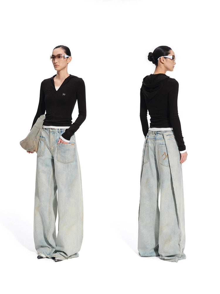 Tencel Wool Layered Long-Sleeve Tee