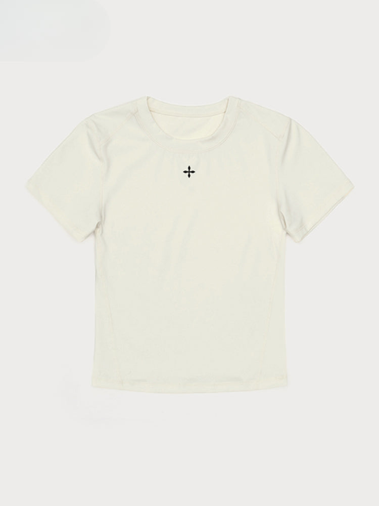 Cross Shaped Slim Fit T-shirt Base Shirt - CHINASQUAD