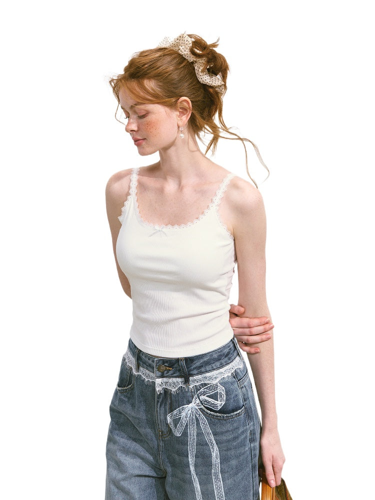 Lace Bow Camisole - CHINASQUAD