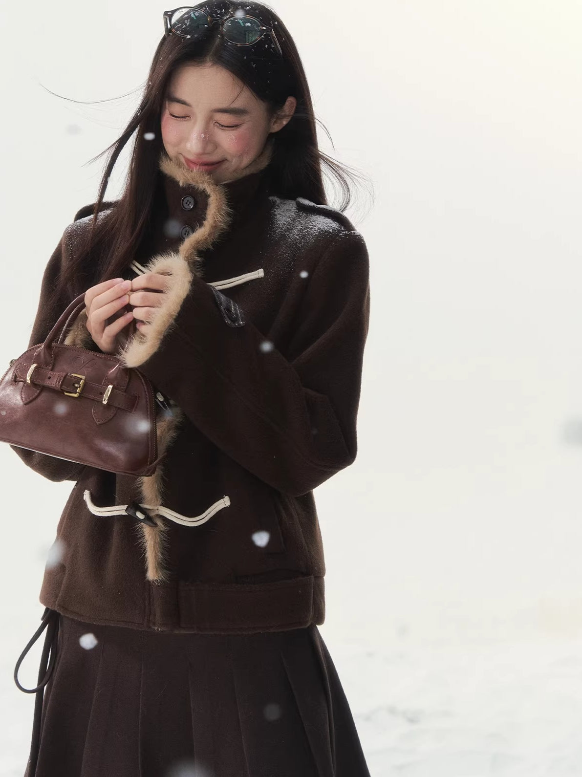 Vintage Duffle Wool-Blend Jacket