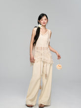 High-Waist Loose Straight - Leg Rope Jeans - CHINASQUAD