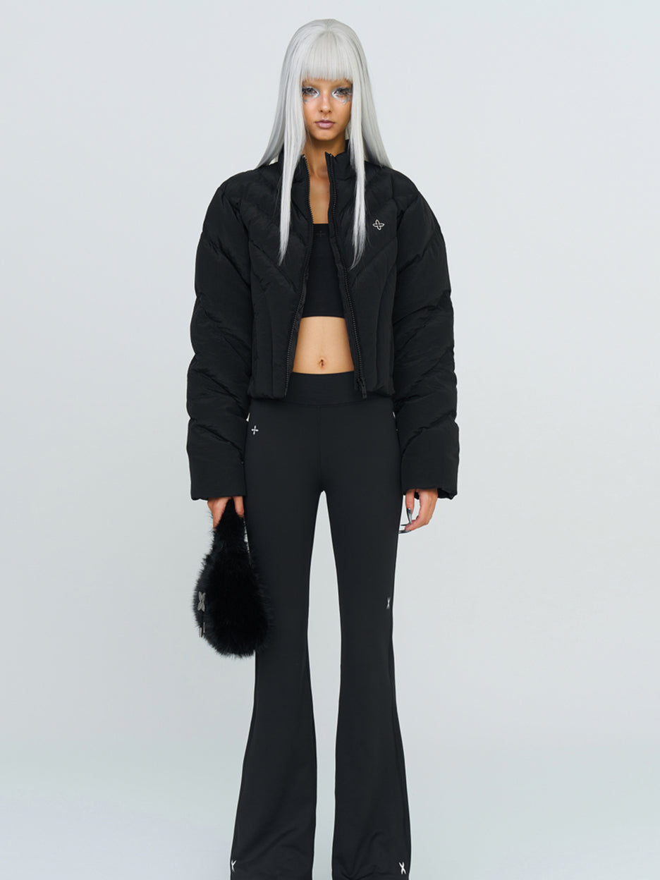 Black & Gray Hurricane Down Jacket - CHINASQUAD