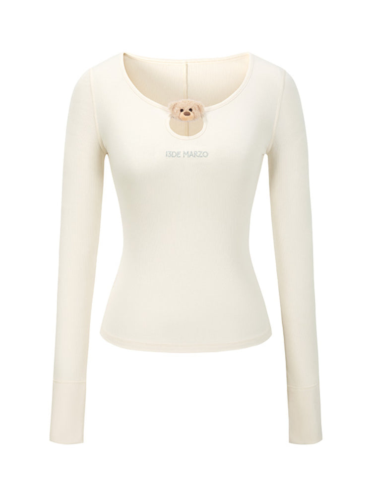 Hollow Chest Long-Sleeve Slim Fit T-Shirt - CHINASQUAD