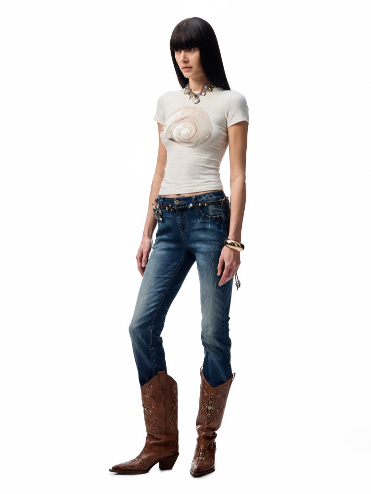 Printed Slim-Fit Short Sleeve T-shirt - CHINASQUAD