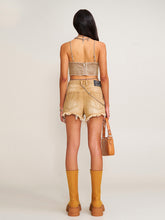 Rage Rush Denim Shorts Wild Cowboy Brown - CHINASQUAD