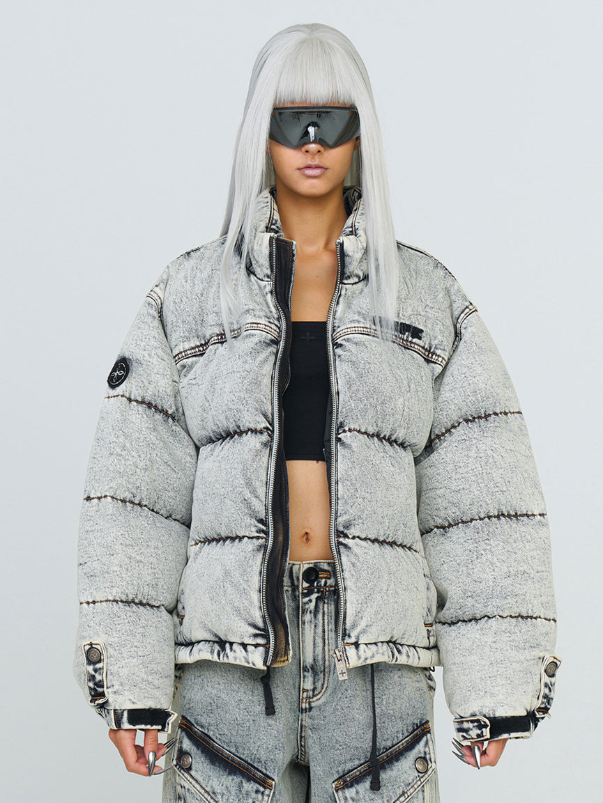 Denim Loose-Fit Cotton Jacket - CHINASQUAD