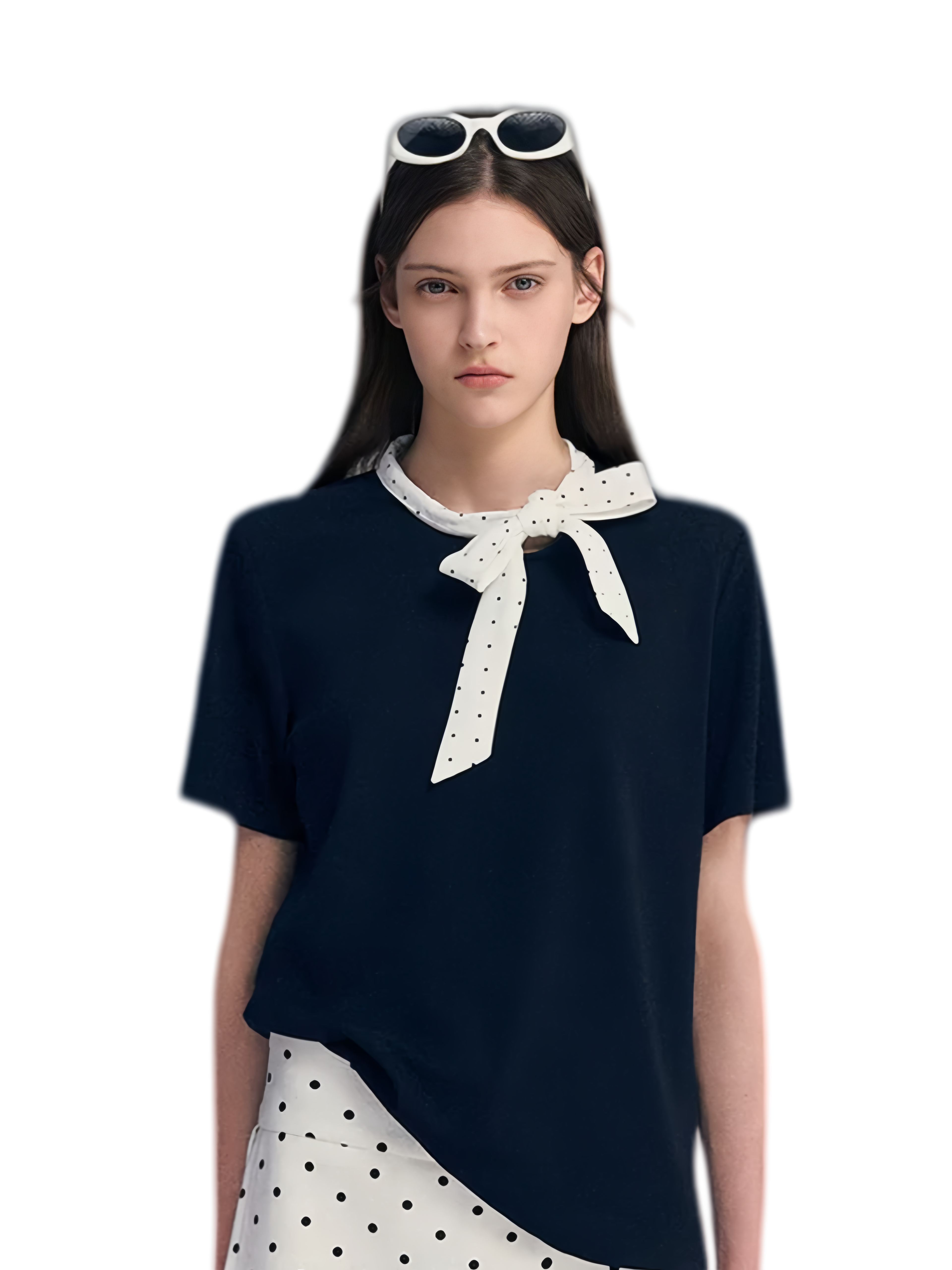 Polka Dot Bow T-Shirt