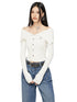 Black & Off-white Turn-down Collar Sweater - CHINASQUAD