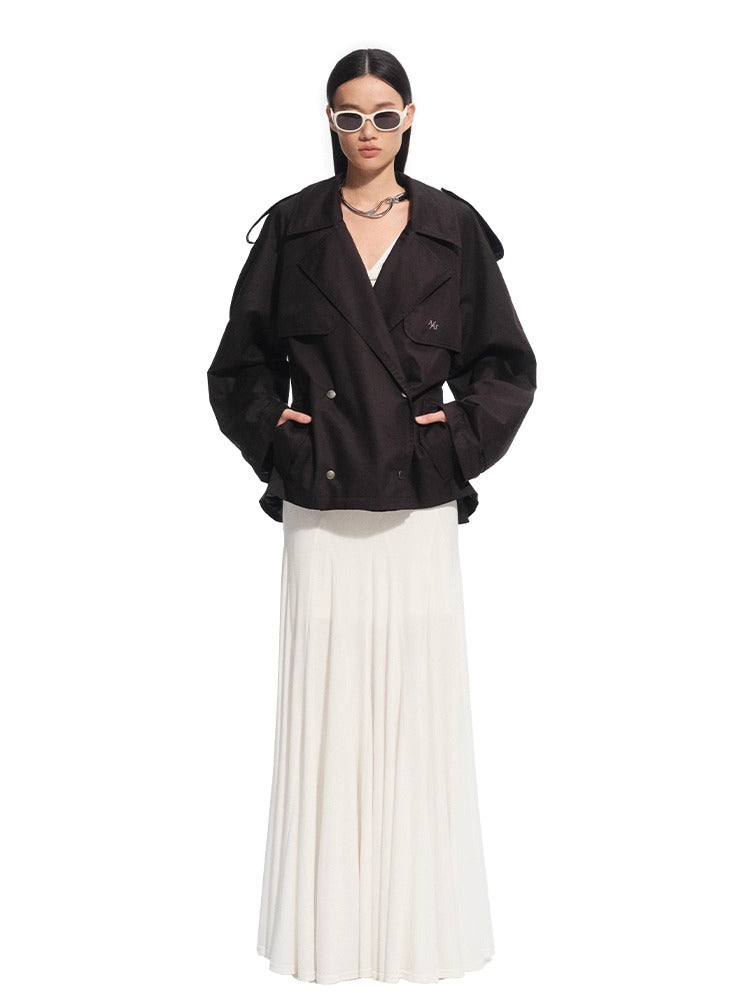 Wisteria Tencel Ribbed V-neck Maxi Dress - CHINASQUAD