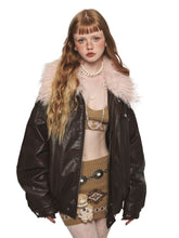 Removable Fur Collar Windproof Leather Jacket - CHINASQUAD