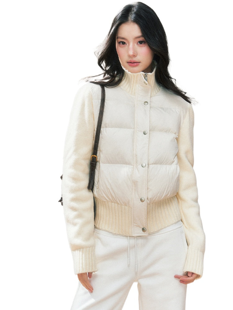 Knitted Down Short Jacket - CHINASQUAD