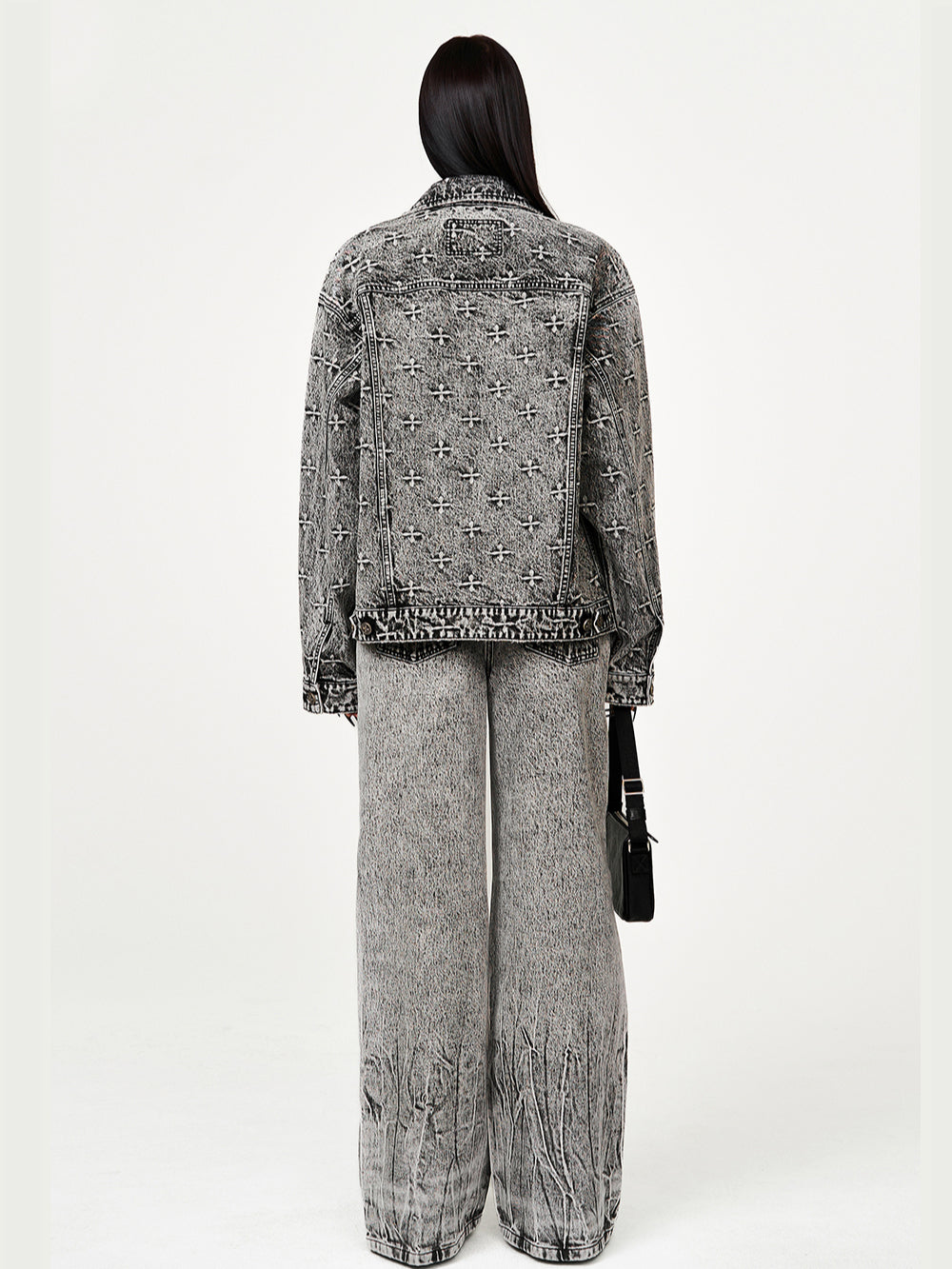 Vintage Black Washed Denim Jacket - CHINASQUAD