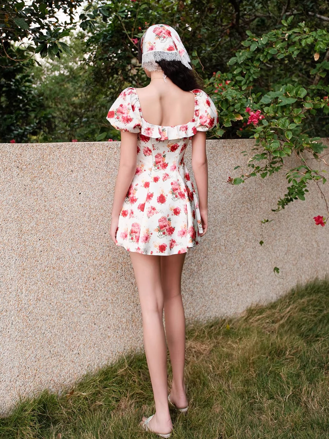 French Resort Waist-Defining Dress