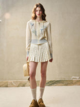 Mohair and Satin Cardigan & Skirt Set - CHINASQUAD