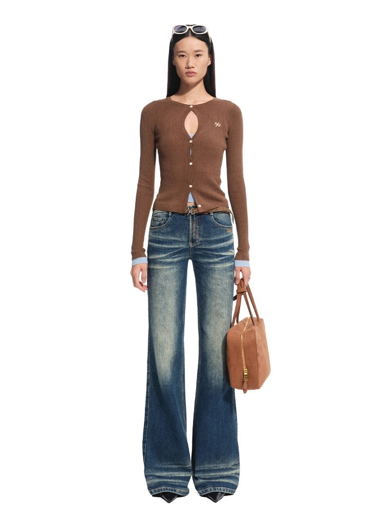 Fake Two-Piece Perth Knit Cardigan - CHINASQUAD
