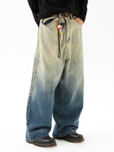 Gradient Washed Vintage Denim Jeans - CHINASQUAD