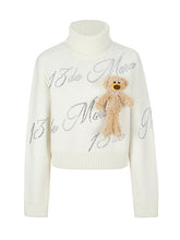 Bear Rhinestone Logo Sweater - CHINASQUAD