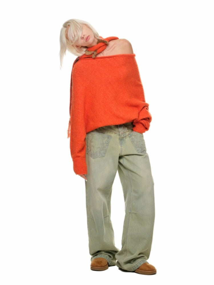 Alpaca Wool Narrow Scarf - CHINASQUAD