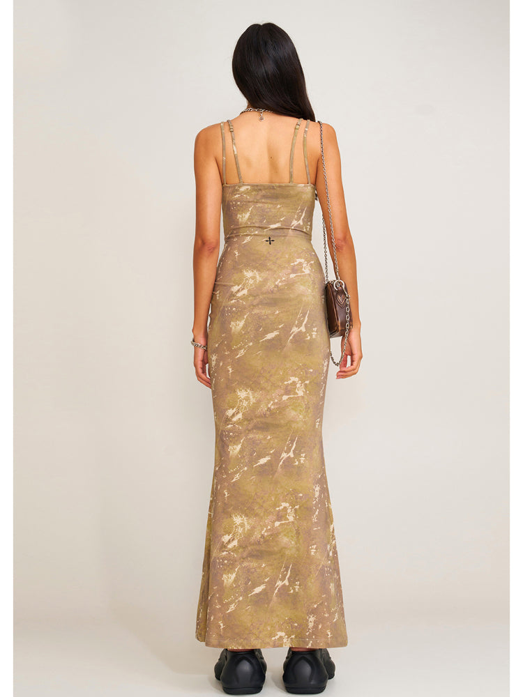 Wildworld Mermaid Knitted Silk Brace Dress