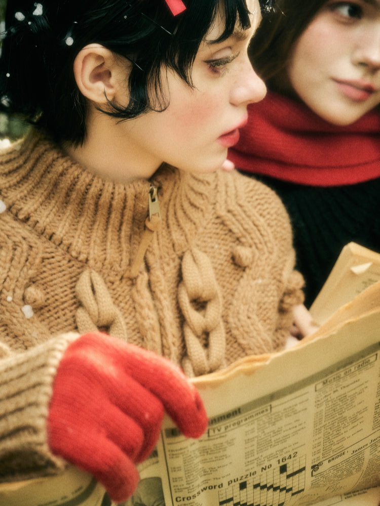 Wool Blend Cream Cloud Coat - CHINASQUAD