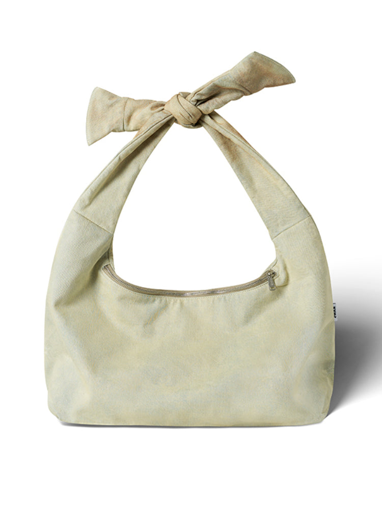 Pure Cotton Twill Denim Large Capacity Foldable Crescent Bag - CHINASQUAD