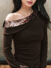 Off-Shoulder Plaid Patchwork Blouse - CHINASQUAD