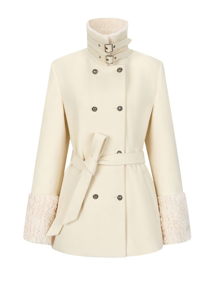 Patchwork Belted Waist Coat - CHINASQUAD