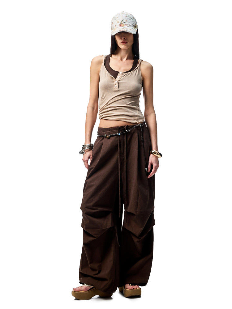 Double-layer Fake Two-piece Color-Blocking Vest - CHINASQUAD