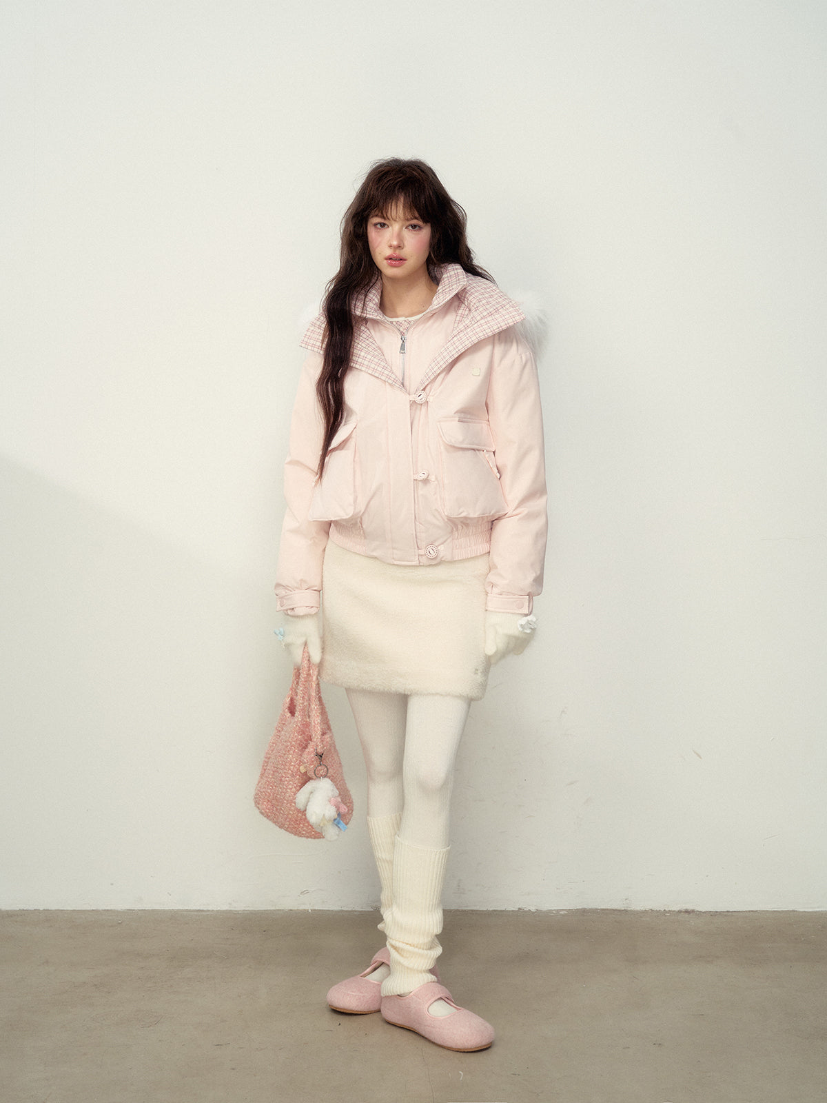 Cozy Wool Blend Mini Skirt - CHINASQUAD