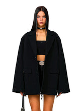 Black Oversized Classic Sports Blazer - CHINASQUAD