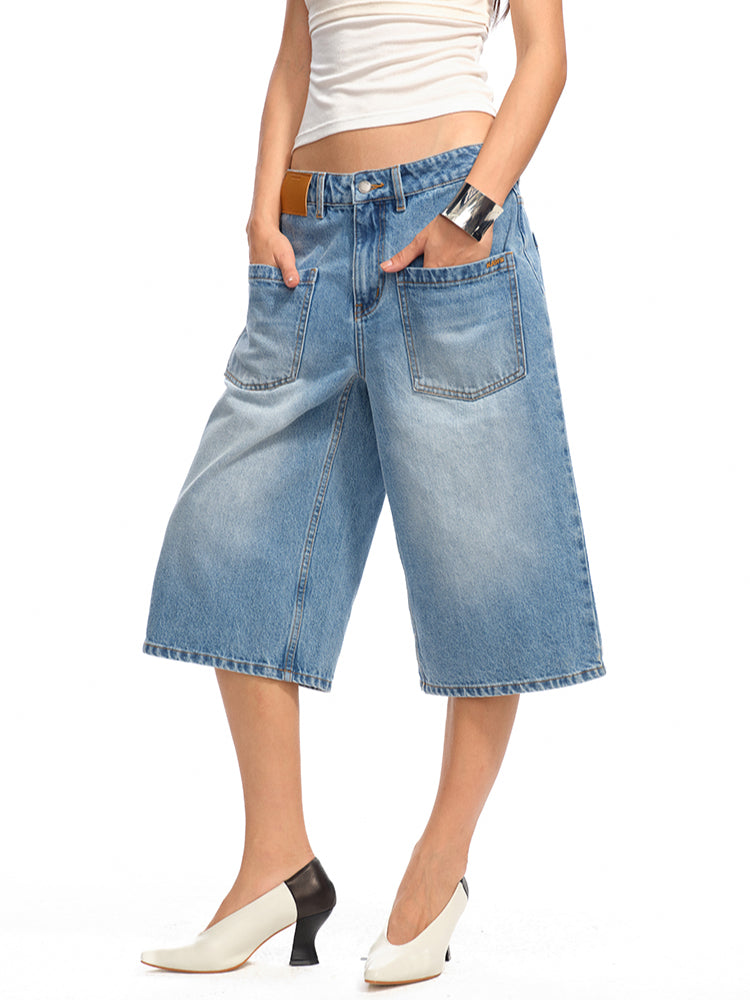Washed Low - Rise 5 - Inch Denim Shorts - CHINASQUAD