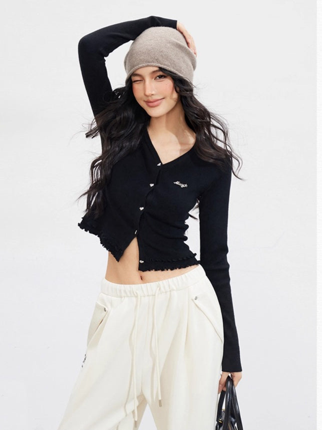 Lace Hollow Knit Cardigan