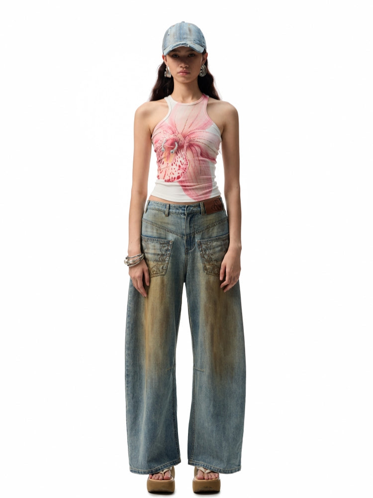 Washed Denim Baseball Cap - CHINASQUAD