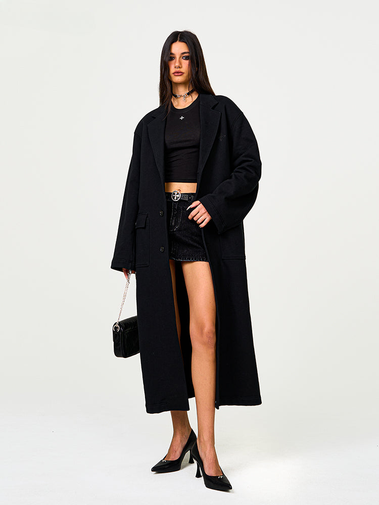 Classic Longline Cotton Sports Coat - CHINASQUAD