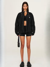 Silver & Black Loose Oversized Sports Jacket - CHINASQUAD