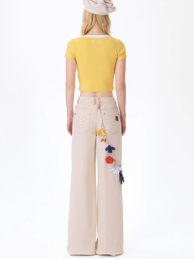 Unisex Structured Straight-Leg Trousers