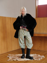 Black & White Reversible Shearling Coat - CHINASQUAD
