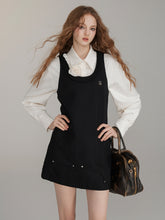 Black Knitted Strap Dress - CHINASQUAD