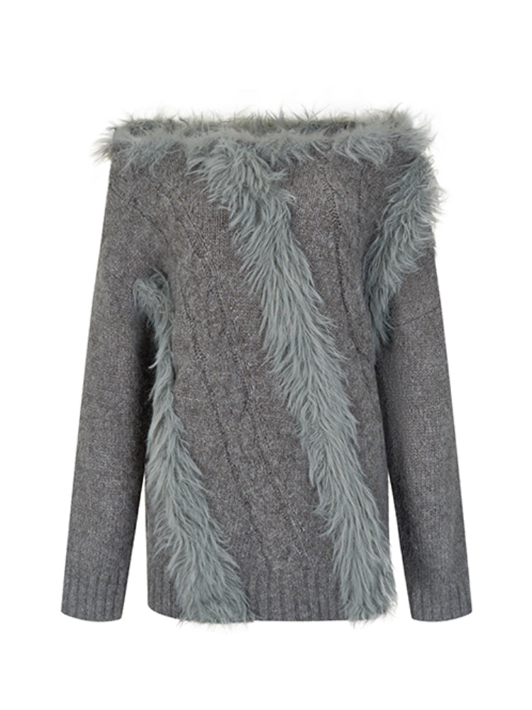 Asymmetric One-Shoulder Knit Sweater - CHINASQUAD