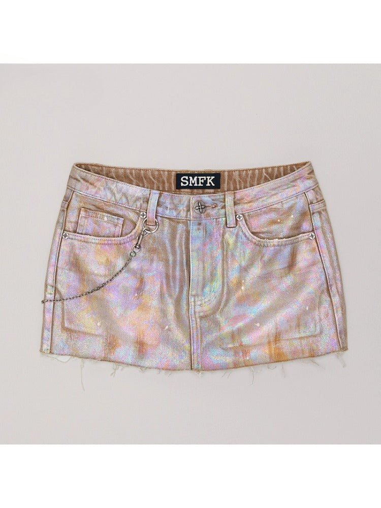 Rage Wild Diamond Denim Skirt Wild Diamond - CHINASQUAD