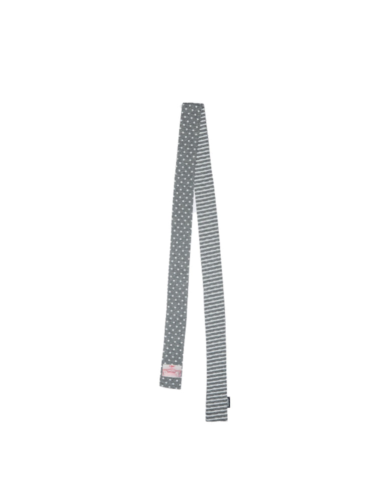 Polka Dot Stripe Double-sided Scarf - CHINASQUAD