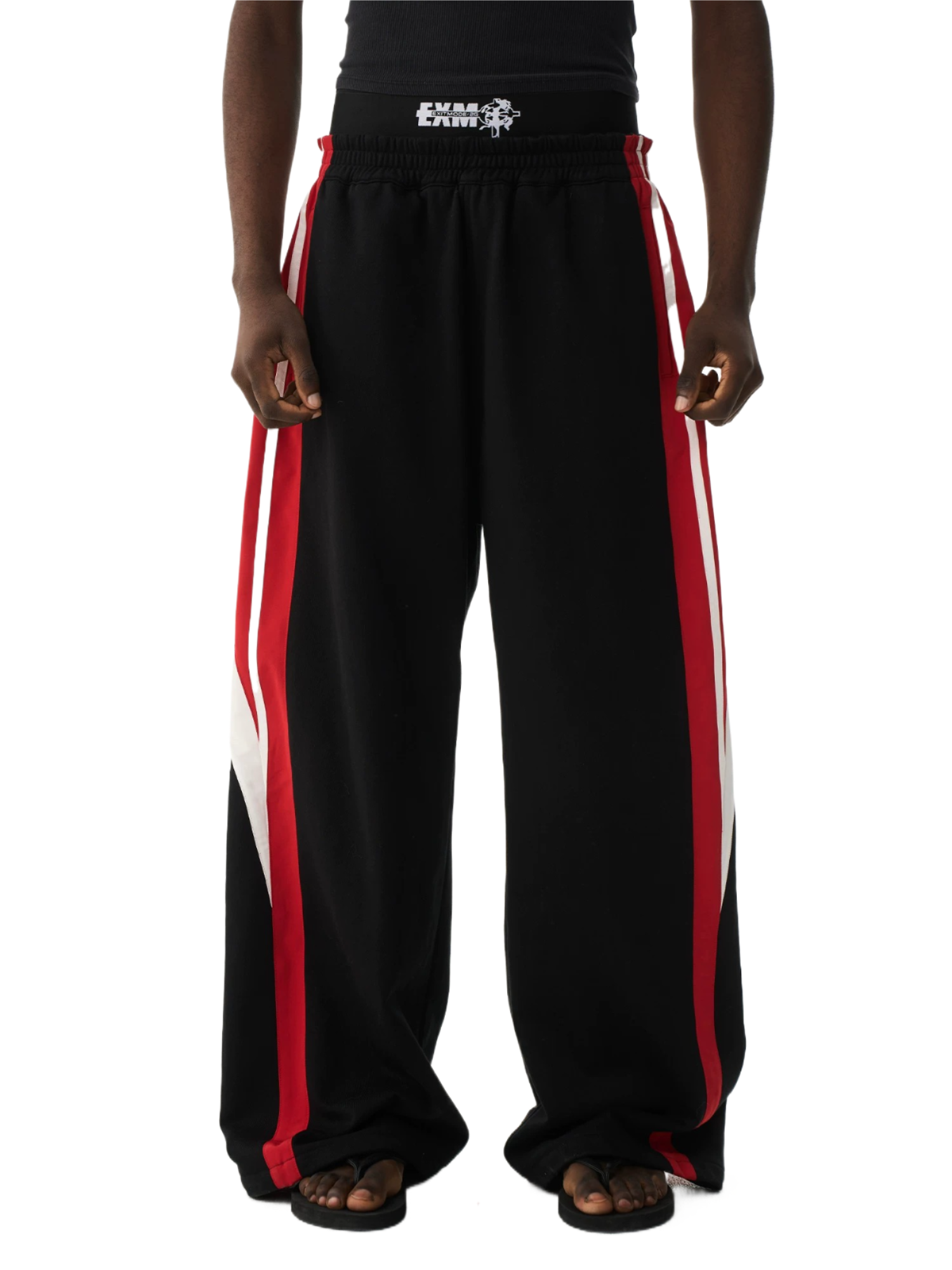 Double Waist Printed Street Sweatpants