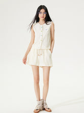 Skin-friendly Lace Hollow-out  Tank Top & Shorts Set - CHINASQUAD