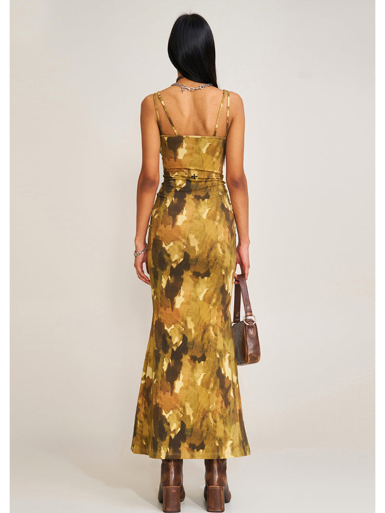 Wildworld Mermaid Knitted Silk Brace Dress